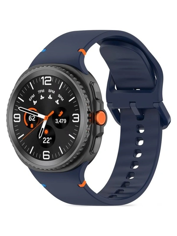 Techprotect Samsung Galaxy Watch8  Watch8 Classic silikoninis dirželis, mėlyna, 2 nuotrauka